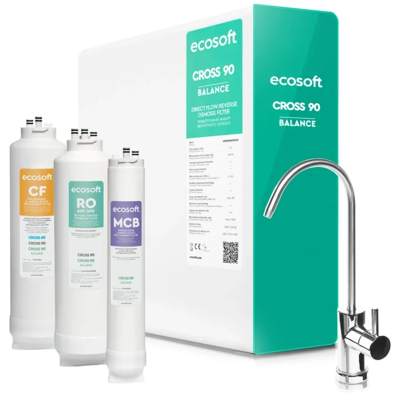 Ecosoft Cross 90 Balance : L'Osmoseur Direct Flow avec Minéralisation Calcium